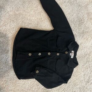 Kids Black Corduroy Shirt